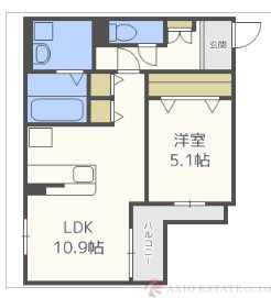 2階の間取り図