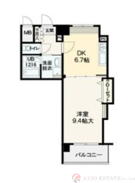 8階の間取り図