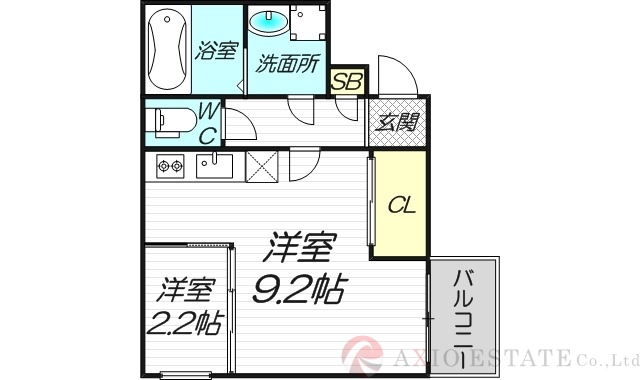 3階の間取り図