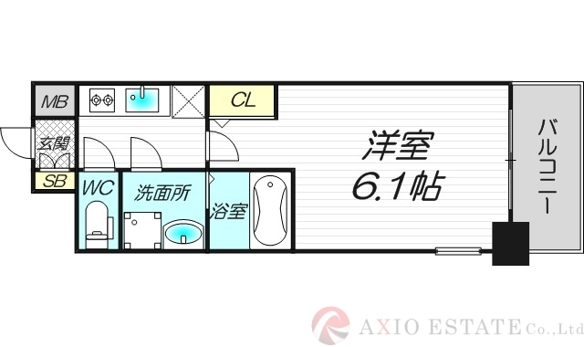 6階の間取り図