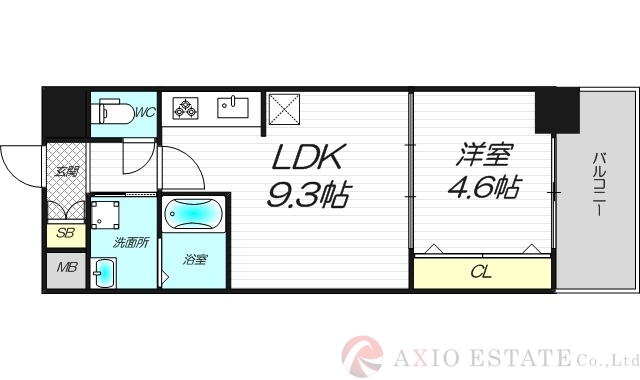 8階の間取り図