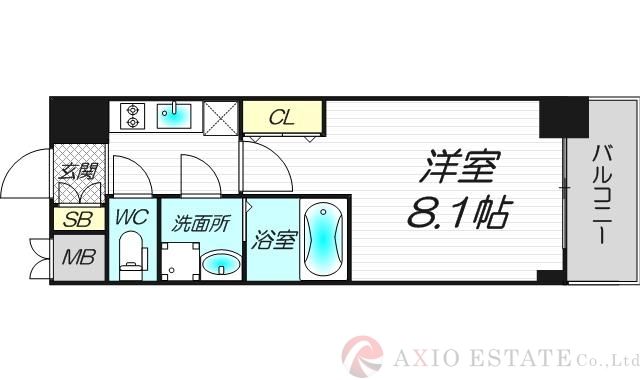 9階の間取り図