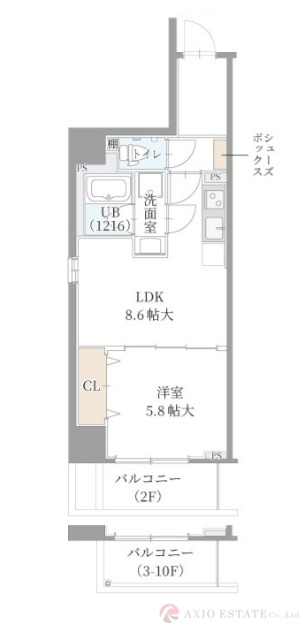 10階の間取り図