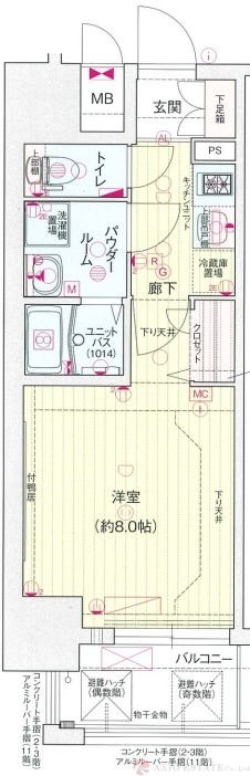 10階の間取り図