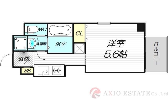 9階の間取り図