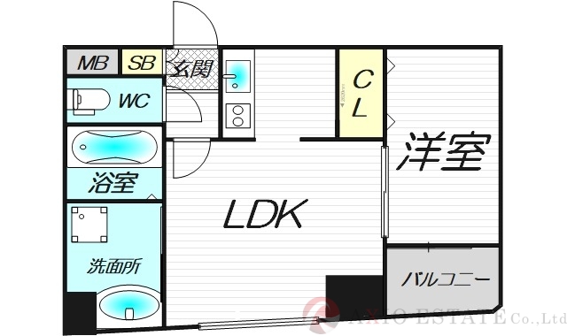 8階の間取り図