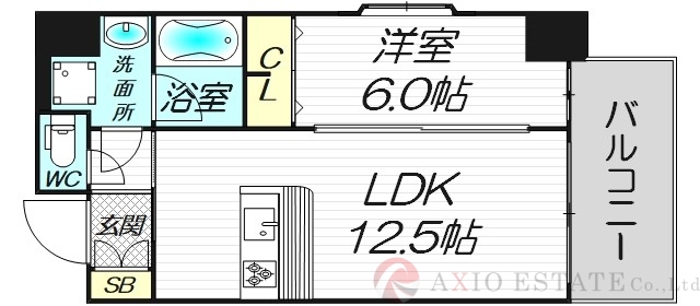 6階の間取り図