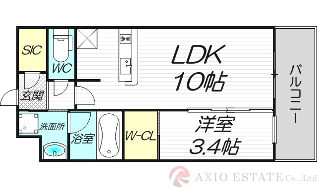 2階の間取り図