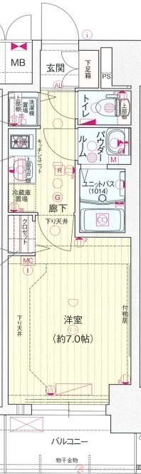 6階の間取り図