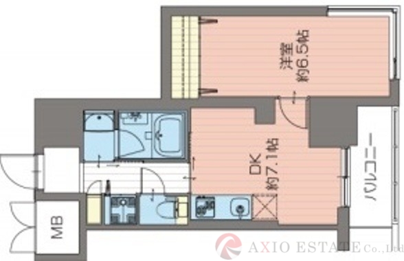 8階の間取り図