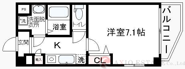 8階の間取り図