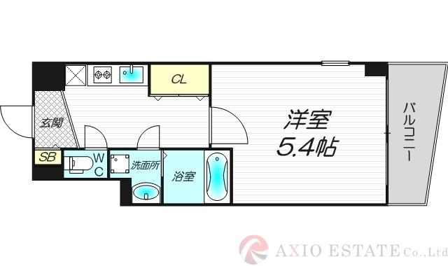 8階の間取り図