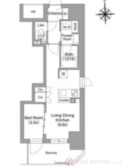 4階の間取り図