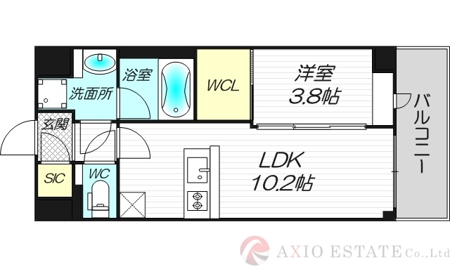 4階の間取り図