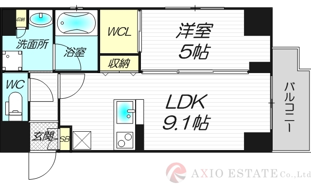 2階の間取り図
