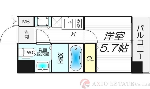 4階の間取り図