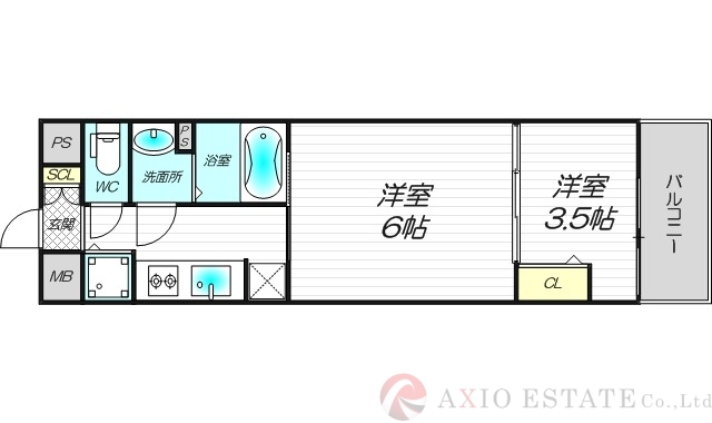 6階の間取り図