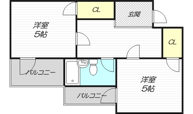 2階の間取り図