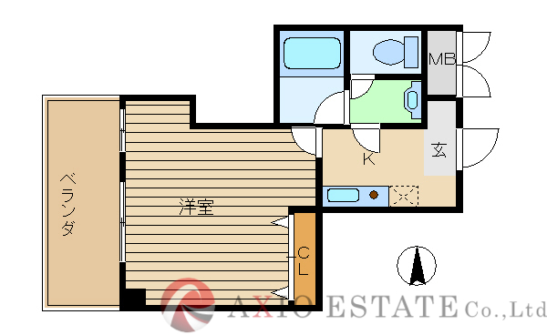 室内は贅沢な広さです