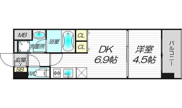 4階の間取り図