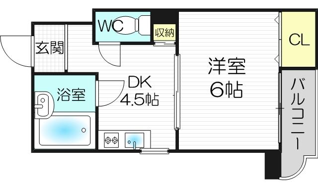 6階の間取り図