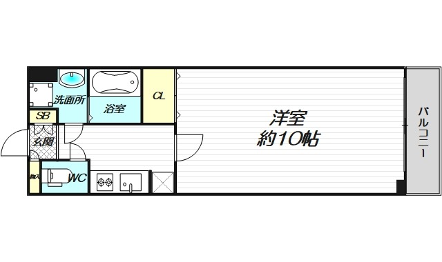 8階の間取り図