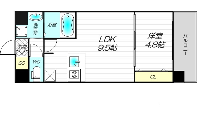 2階の間取り図