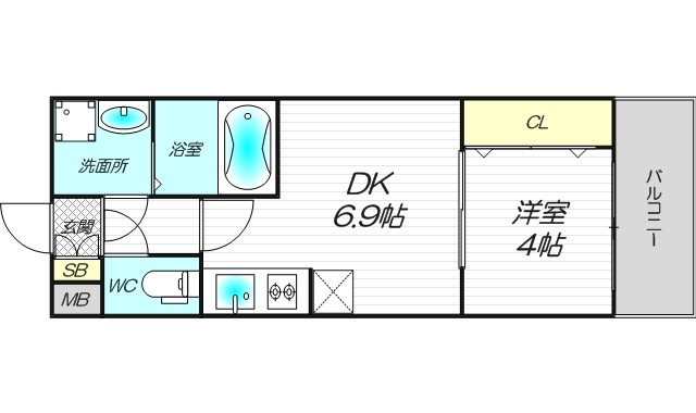 2階の間取り図