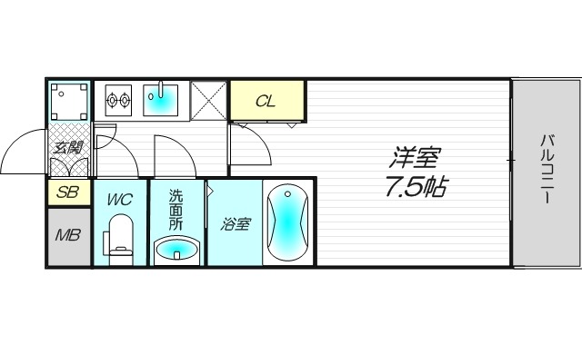 8階の間取り図