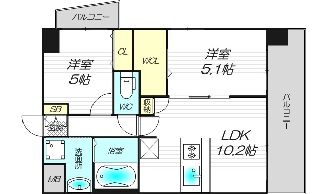 3階の間取り図