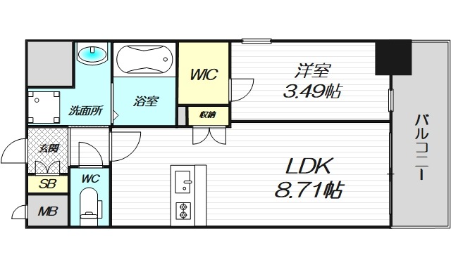 6階の間取り図