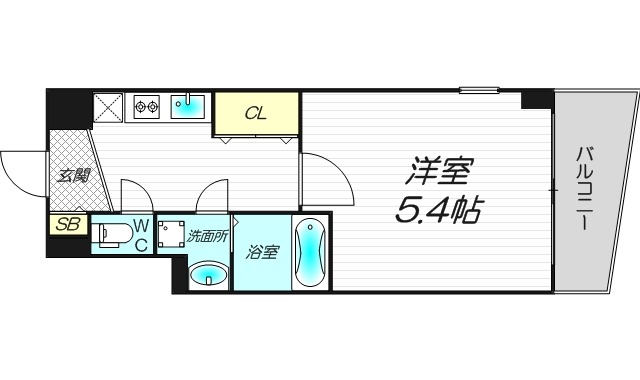 2階の間取り図