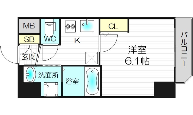 9階の間取り図
