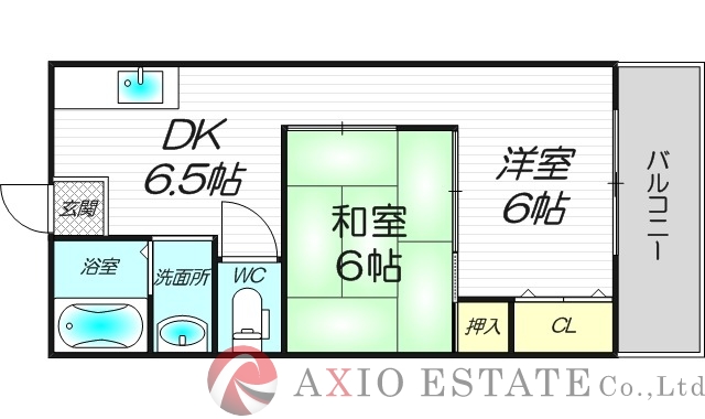 2階の間取り図