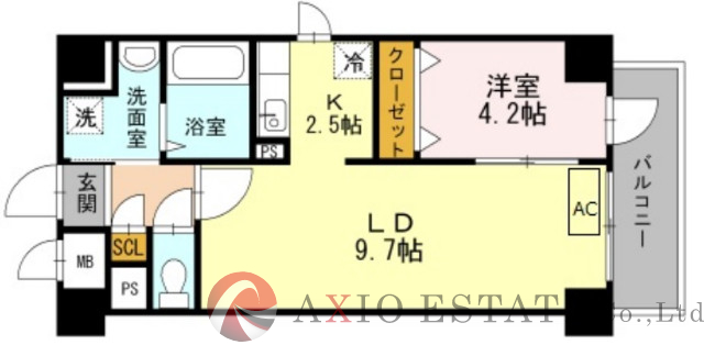 2階の間取り図