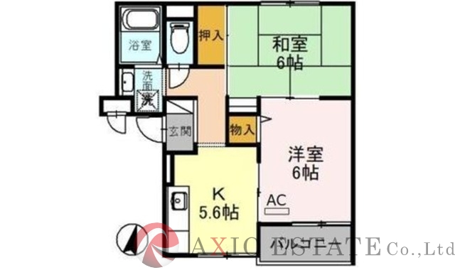 2階の間取り図