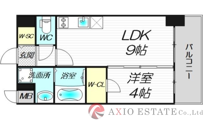 2階の間取り図