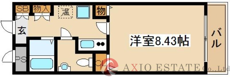 広めの1Ｋです