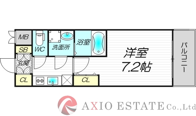 2階の間取り図