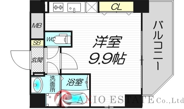 広々1Ｒ