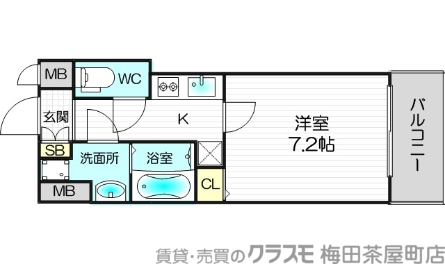 6階の間取り図