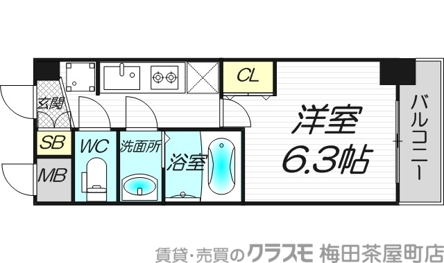 2階の間取り図