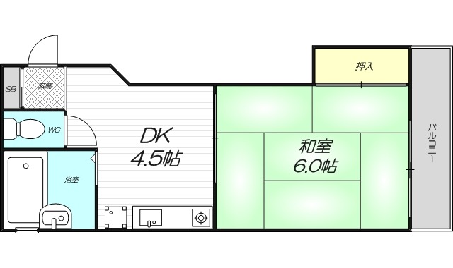 4階の間取り図