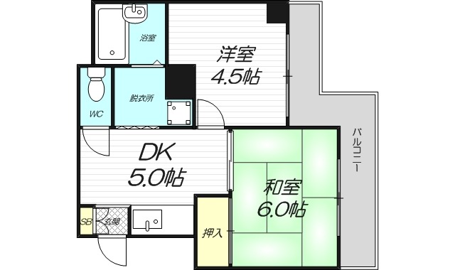 4階の間取り図