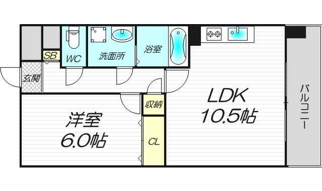 6階の間取り図