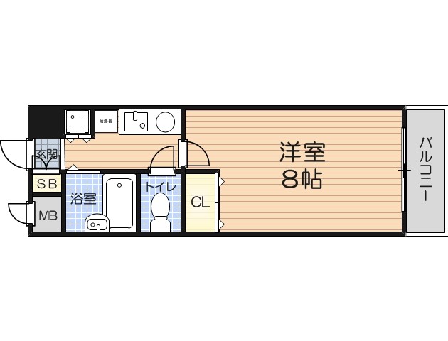 8階の間取り図