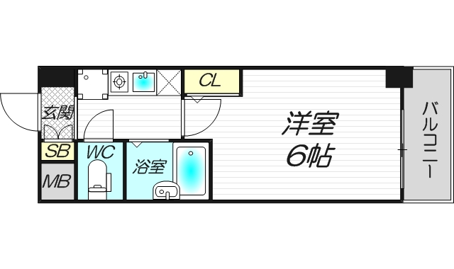 6階の間取り図