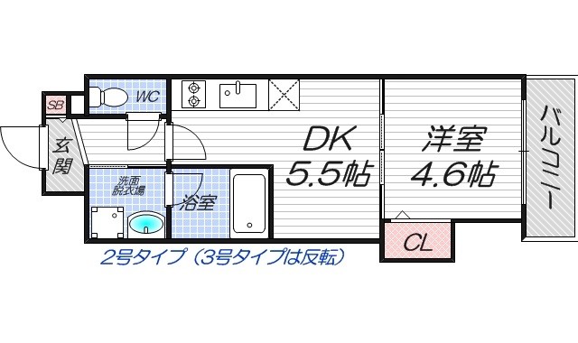 3階の間取り図