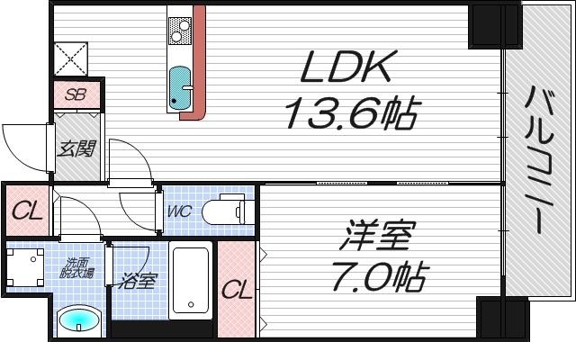 5階の間取り図