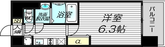 6階の間取り図